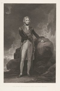 Portrett av Horatio Nelson Høyre ærede Lord Viscount Nelson (tittel på objekt) av William Bromley (I)