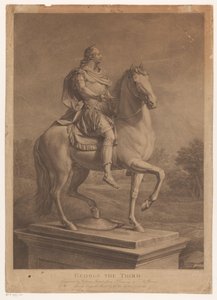 Ridesportrett av George III, konge av England George den tredje (tittel på objekt) av William Bromley (I)