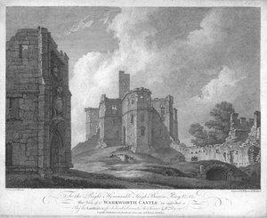Warkworth Castle, c1784.