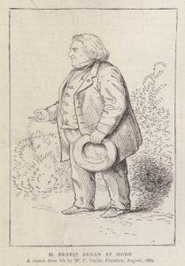 Ernest Renan, fransk filosof og religionshistoriker, hjemme av William C. Smith