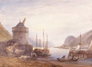 Andernach ved Rhinen av William Callow
