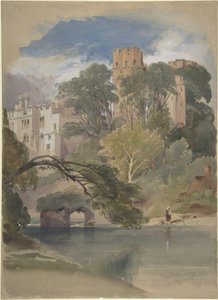 Cæsars tårn, Warwick Castle av William Callow
