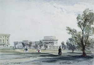 Inngang til Hyde Park ved Hyde Park Corner av William Callow