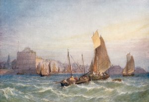 Inngangen til havnen i Havre