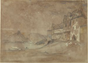 Marksburg slott, Rhens av William Callow