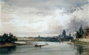 Paris sett fra det fjerne, c1835-1900 av William Callow