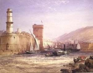 Havnen, Marseille av William Callow