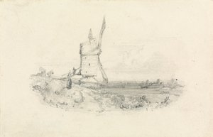 Vindmølle av William Callow