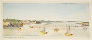 River Taptie, Surat fra forten (båter) av William Carpenter