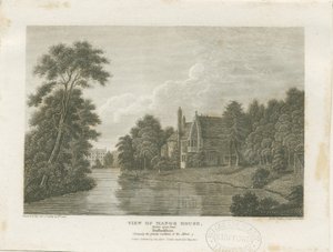 Burton-upon-Trent - Manor House: gravering, nd [c 1812] (trykk)