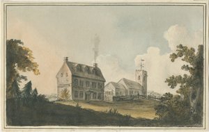 Edingale kirke: akvarellmaling, og [c 1790]