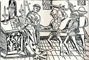Martyrdøden til St. Thomas av Canterbury, c1484 av William Caxton