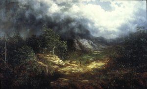 Storm Over the Blue Ridge (olje på lerret)