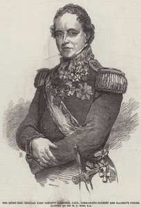 Høyre ærede general Lord Viscount Hardinge, GCB, øverstkommanderende Hennes Majestets styrker av William Charles Ross