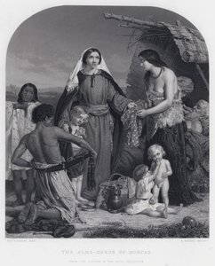 The Alms-Deeds of Dorcas (gravering) av William Charles Thomas (after) Dobson