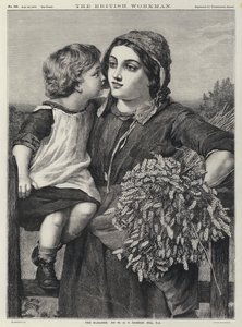 The Gleaner (gravering) av William Charles Thomas (after) Dobson