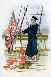 Royal Navy sjømannssignalering, c1890-c1893 av William Christian Symons