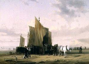 On The Coast at Yarmouth (en av et par) av William Collins