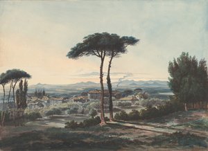 Frascati, nær Roma, 1819. av William Cowen