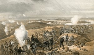 En varm dag i Batteriene av William Crimea Simpson