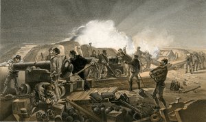 En varm natt i Batteriene av William Crimea Simpson