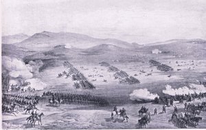 Balaclava, 25. oktober 1854: Ansvaret til den lette brigaden, illustrasjon fra British Battles on Land and Sea, 1915 av William Crimea Simpson
