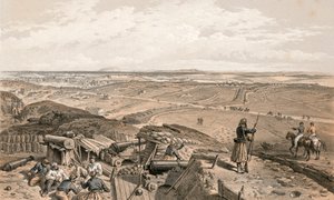 Bastoni du Mat fra Central Bastion av William Crimea Simpson