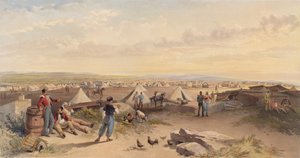 ?Leir for 4. divisjon 15. juli 1855? av William Crimea Simpson
