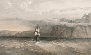 Cape Aiya, ser nordover mot Balaklava av William Crimea Simpson
