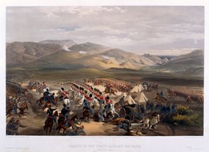 Ansvar for den tunge brigaden i slaget ved Balaclava, 1854 av William Crimea Simpson