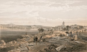 Sebastopol fra baksiden av Fort Nicholas, ser sørover av William Crimea Simpson