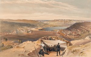 ?The Town Batteries or Interior Fortifications of Sebastopol fra den avanserte parallellen til Chapman