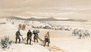 Leiren til 2. divisjon, med utsikt mot øst, januar 1855 av William Crimea Simpson