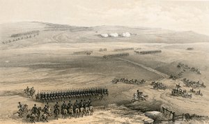 Kavaleri-saken til høydene til Bulganak - den første pistolen, 19. september 1854 av William Crimea Simpson