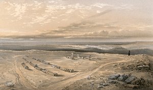 Gravene i fortet på Cathcarts Hill, av offiserene 4. divisjon som falt ved Inkermann av William Crimea Simpson
