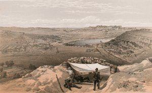Bybatteriene eller indre festningsverk i Sebastopol, 23. juni 1855 av William Crimea Simpson