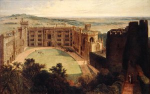 Arundel Castle fra Keep av William Daniell