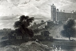 Fatehpur Sikri nær Agra, gravert av R. Brandard (gravering) av William Daniell