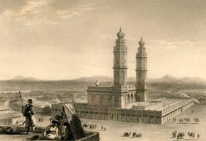 Moskeen i Coimbatore, 1835. av William Daniell