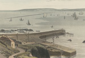 Kai ved Straddon Point nær Plymouth av William Daniell
