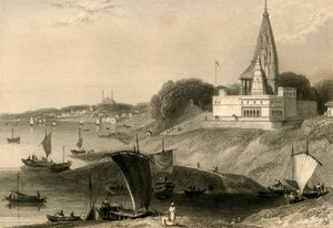 Bernar-pagoden, Benares, 1835. av William Daniell