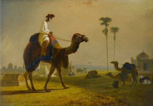 Hirkarrah Camel (En scene i Øst-India), 1832