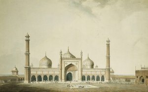 Jama Masjid, Delhi, av William Daniell
