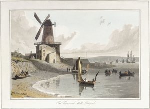 The Towns-end Mill, Liverpool, 1814-1825 av William Daniell