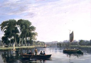 Utsikt over Themsen ved Richmond av William Daniell