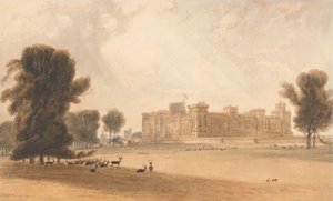 Windsor Castle sett fra sør av William Daniell