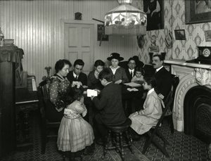 Evangelistkomiteen, bibelstudium i hjemmet til fru Vitello, 359 E. 49th Street, undervist av Miss Jones. 30. mars 1916 av William Davis Hassler