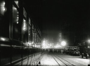 Night View nær Times Square, ca. 1919-20 av William Davis Hassler