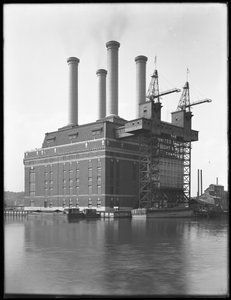 Sherman Creek kraftstasjon, W. 201st Street, Inwood, New York City, juni 1916
