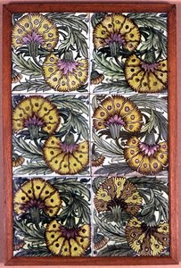 Panel av fliser av William de Morgan